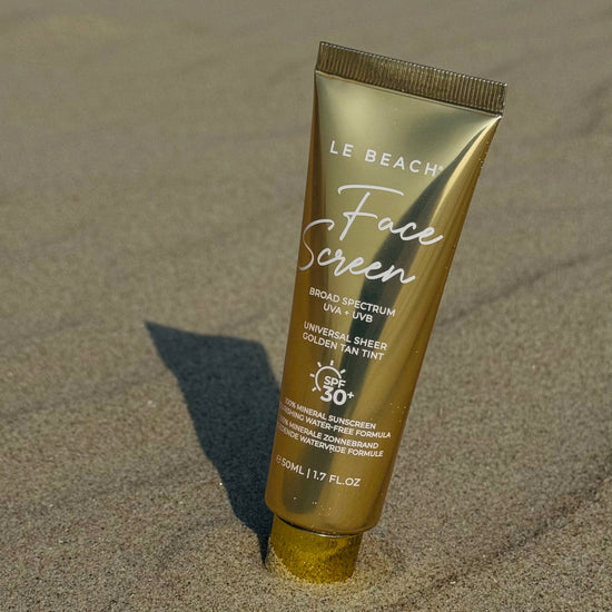 NIEUW! LE BEACH FACE SCREEN SPF30+ TINTED — GOLDEN TAN GLOW